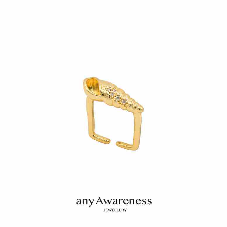"Seafarer's Diary" series of open-ended zircon-set rings