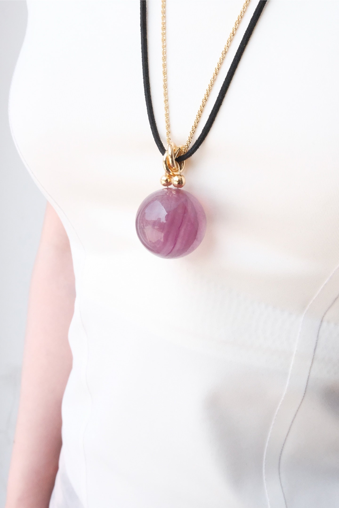 Crystal ball pendant