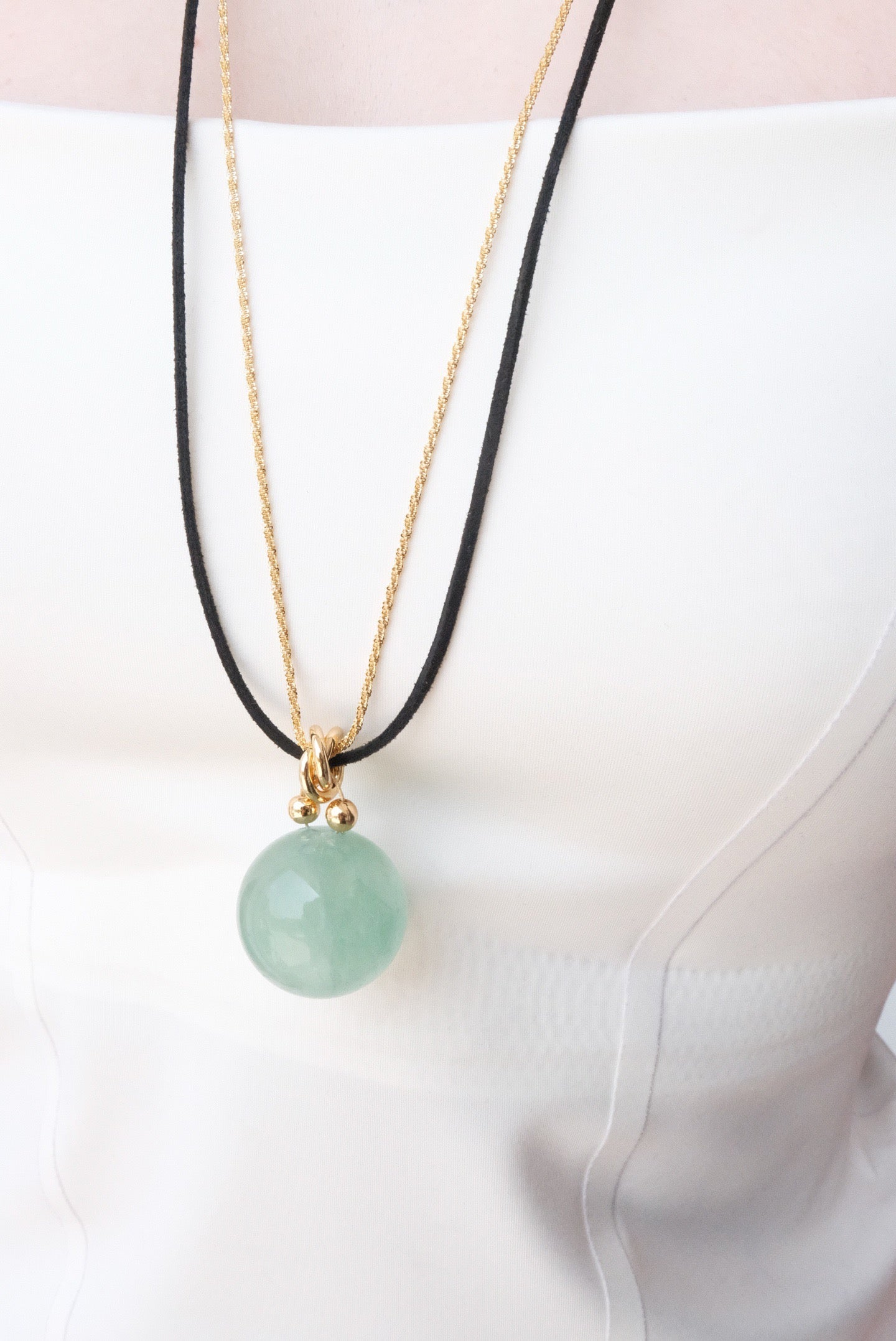 Crystal ball pendant