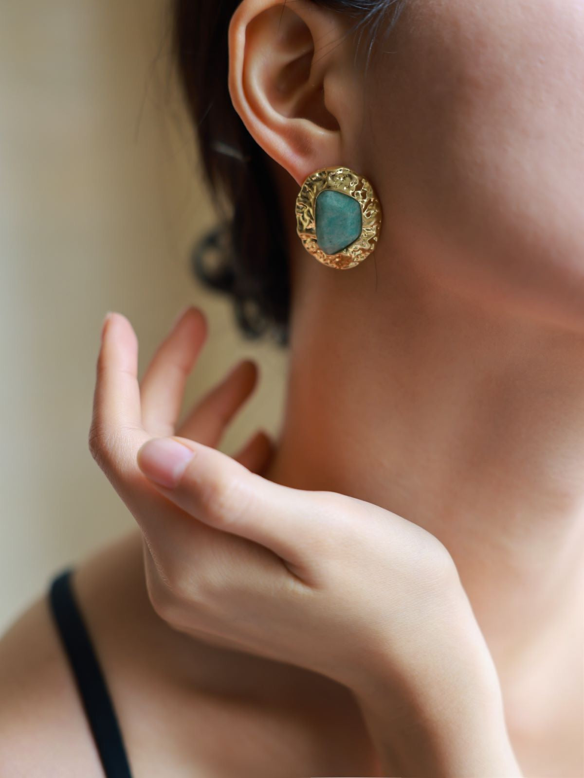 Heaven River Stone/Natural Stone Earrings