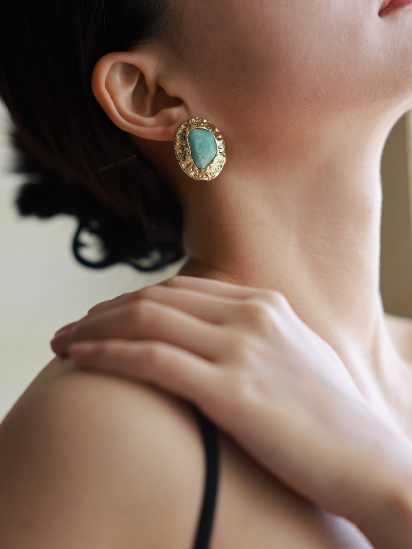 Heaven River Stone/Natural Stone Earrings