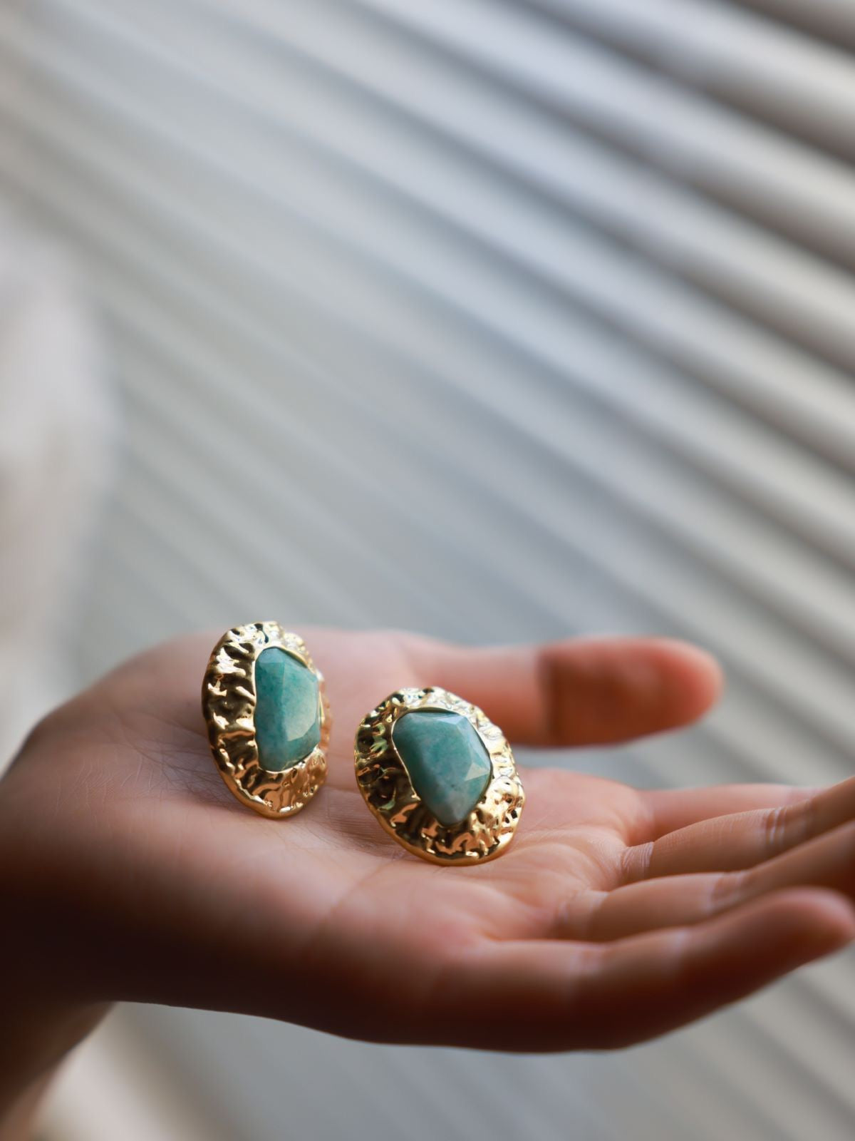 Heaven River Stone/Natural Stone Earrings